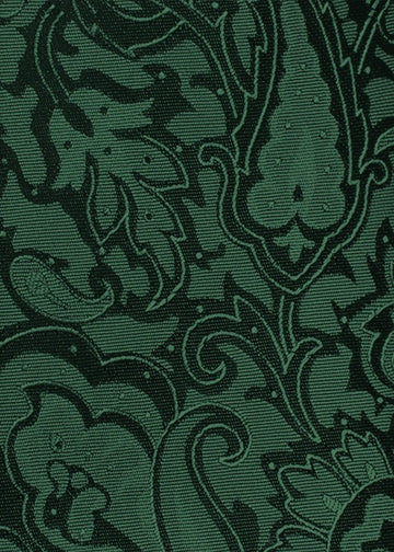Cravată în stil paisley, verde închis
